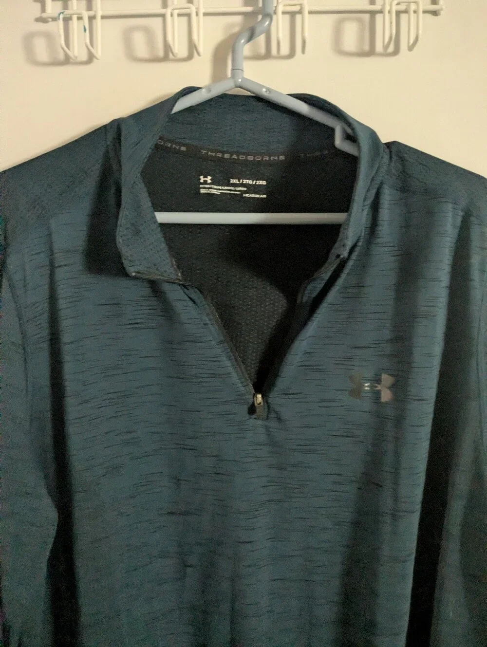 Under Armour Teal Quarter Zip Long Sleeve 2X - Picture 5 of 5